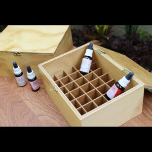 Caja de Madera para Esencias Florales 20ml 🌸